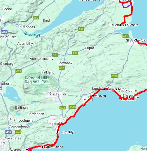 Fife Coastal Path Google My Maps