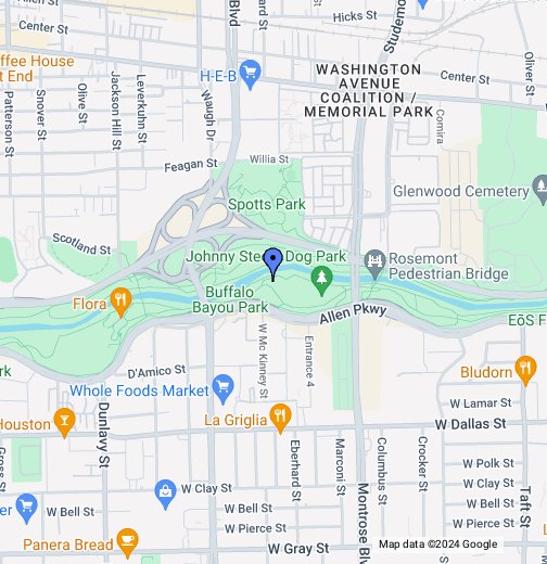 ortodoks Tilståelse gå i stå Buffalo Bayou - Google My Maps