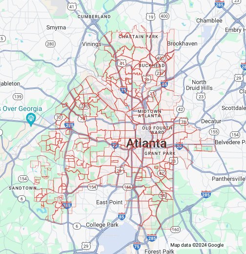 Atlanta Ga 30349 Map 