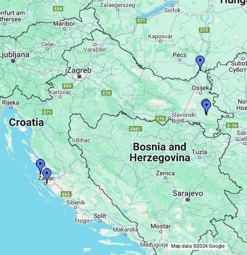hrvatska karta google Vir Hrvatska Google My Maps hrvatska karta google