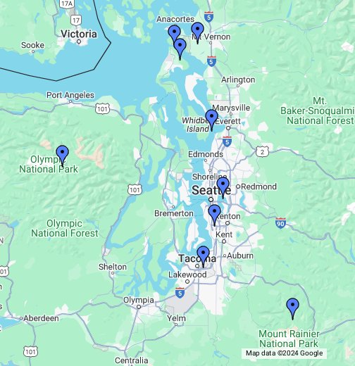 Map of Western Washington - Google My Maps