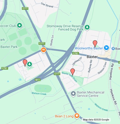 Baxter Playgrounds Google My Maps