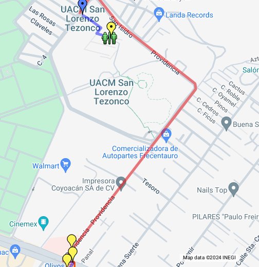 UACM - SLT - Google My Maps