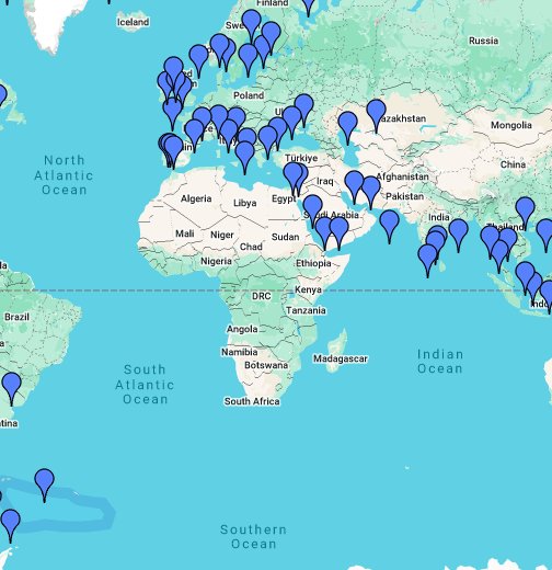 world seas google my maps