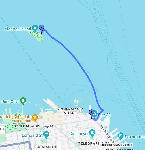 Trip To Alcatraz Google My Maps