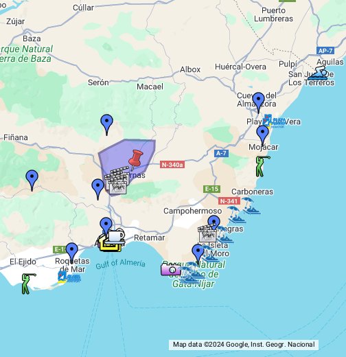 karta almeria spanien Map Of Almeria Spain Google My Maps karta almeria spanien