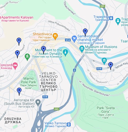 Veliko Trnovo Karta Google My Maps