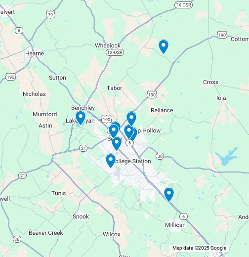 Bryan Texas Google My Maps