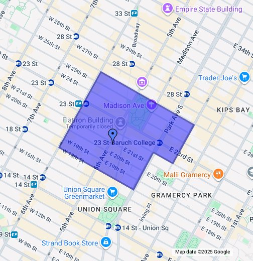 Flatiron District, New York Google My Maps