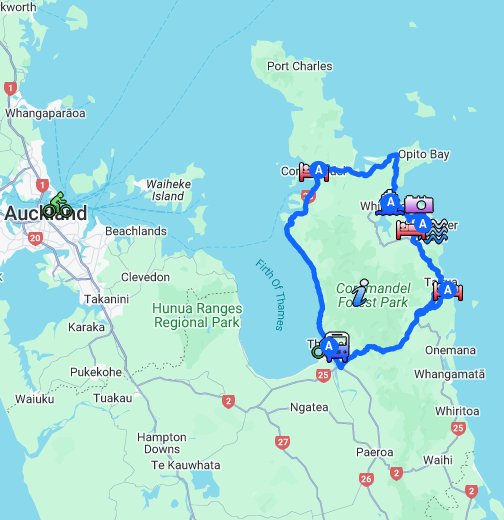 Coromandel Tour - Google My Maps