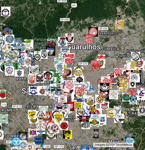 Times de Futebol de Várzea - Google My Maps