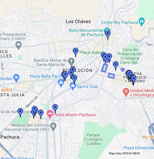 Pachuca, Hidalgo México - Google My Maps