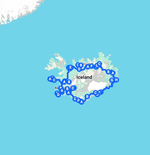 Cheap Iceland - Google My Maps
