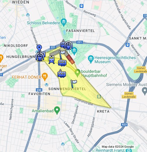 wien hauptbahnhof térkép Wien Hauptbahnhof Google My Maps wien hauptbahnhof térkép