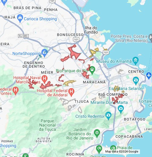 Rio De Janeiro Favela Mapa