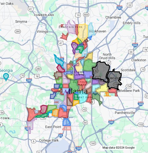 Google Map Atlanta Ga 