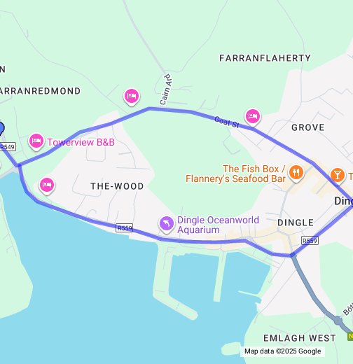 Hazelbrook Dingle B&B Google My Maps