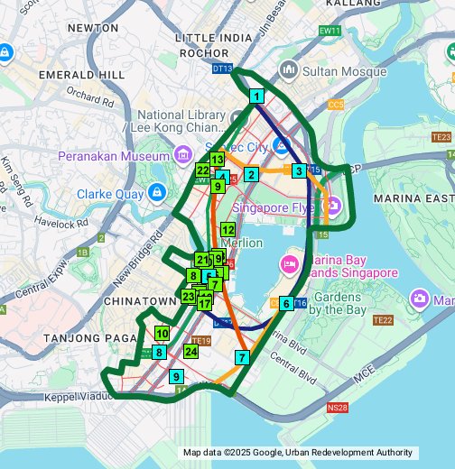 Map of Downtown Core of Singapore - Google My Maps