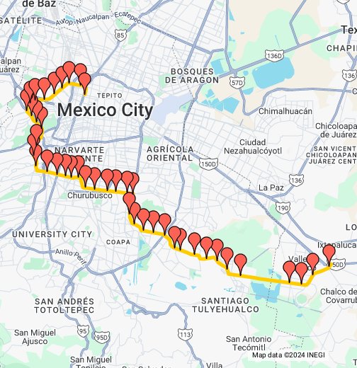 Metro - Línea 12 In an Absolut World - Google My Maps