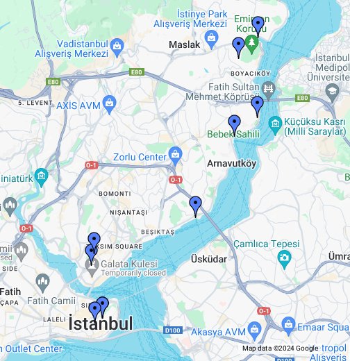 istanbul google my maps