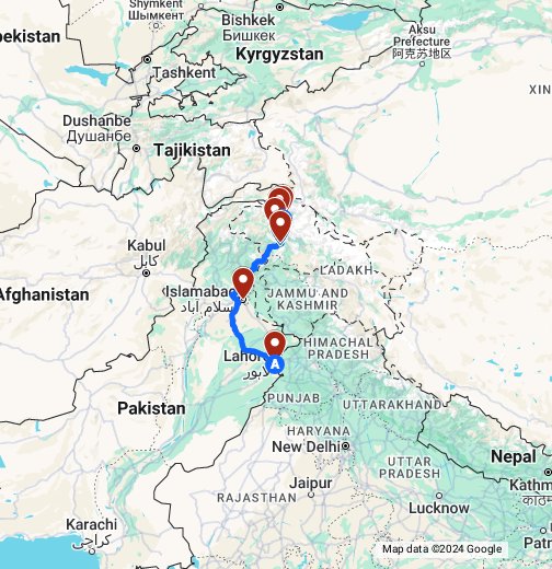 pakistan travel itinerary