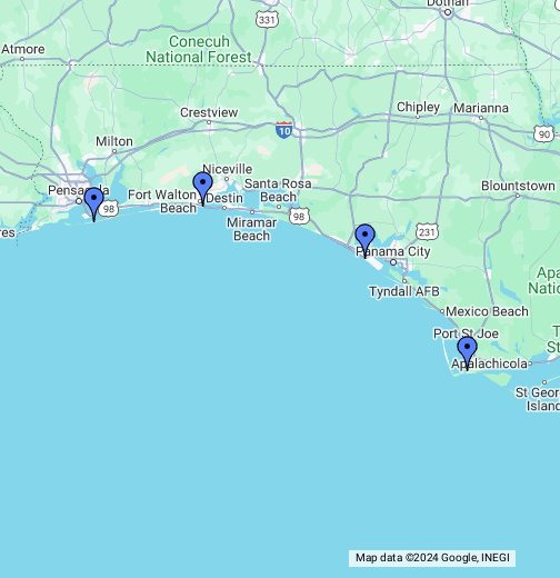 Florida Panhandle Map Google My Maps
