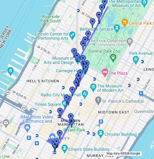An Unofficial Guide to Macy's Parade Route Google My Maps