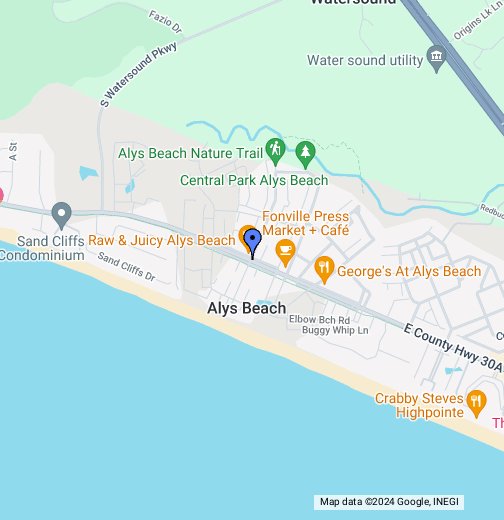 Alys Beach Google My Maps