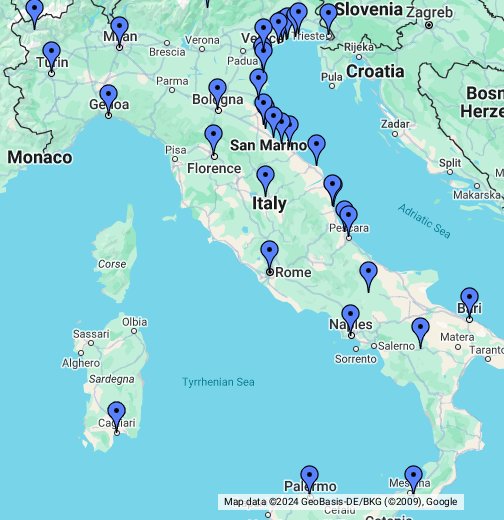 Olaszország - Google My Maps