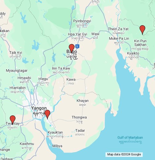 Google Map Yangon App 
