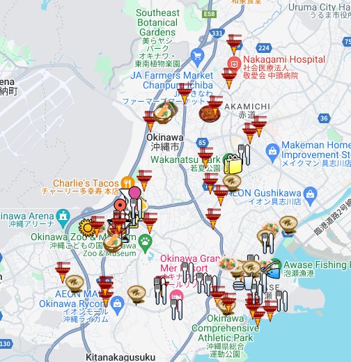 コザ 沖縄市 Google マイマップ