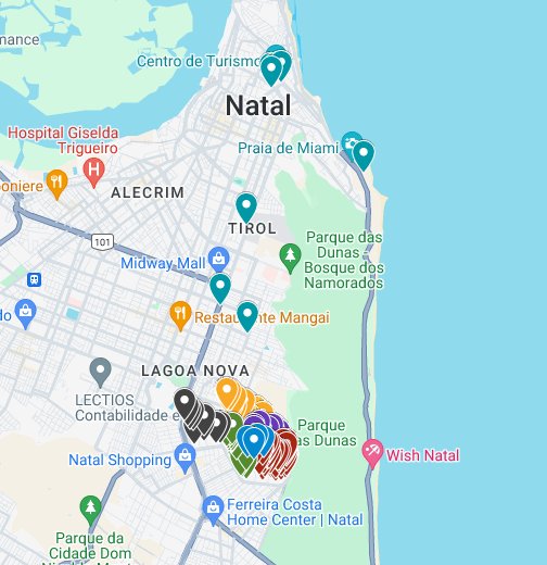UFRN Natal - Mapa de orientação no Campus Central e Unidades Externas -  Natal/RN - Google My Maps