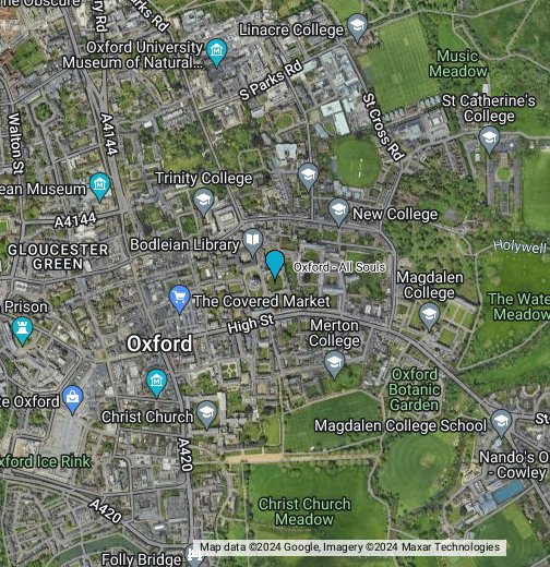 Oxford All Souls Google My Maps