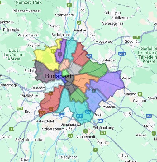 budapest választókerületek 2014 térkép Választókerületek   Budapest   Google My Maps budapest választókerületek 2014 térkép