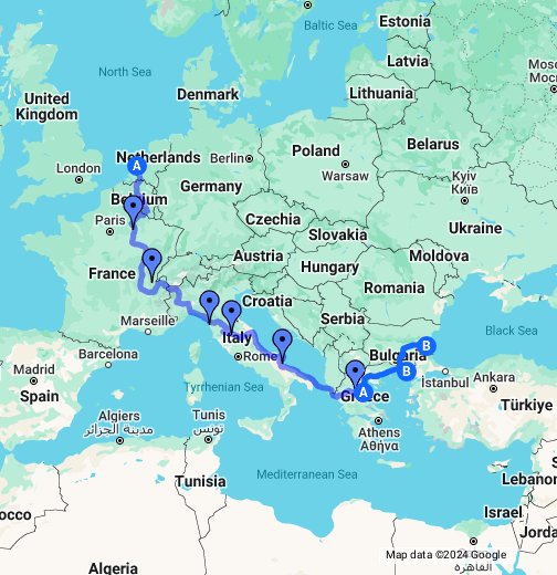 map of black sea North To Black Sea Google My Maps