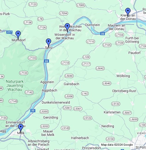 ausztria térkép google maps Wachau Region, Austria   Google My Maps ausztria térkép google maps