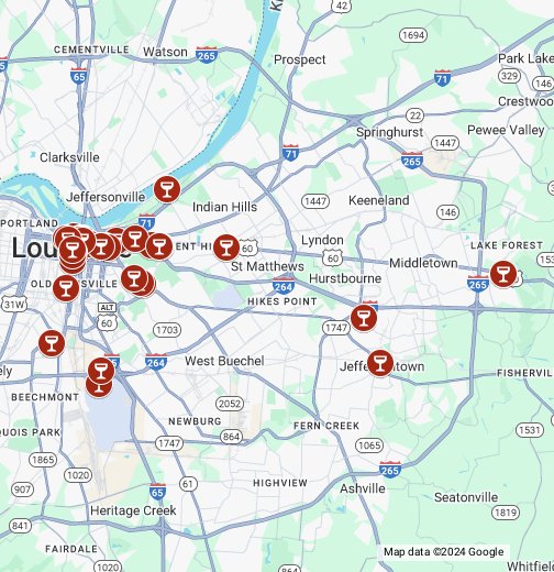 Urban Bourbon Trail - Google My Maps