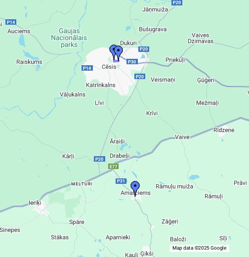 Latvijas karte - Google My Maps
