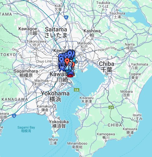 도쿄여행지도 - Google 내 지도