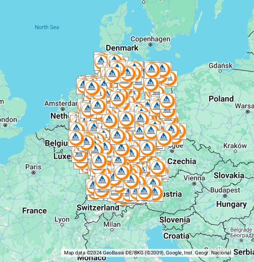 Jugendherbergen in Deutschland - Google My Maps
