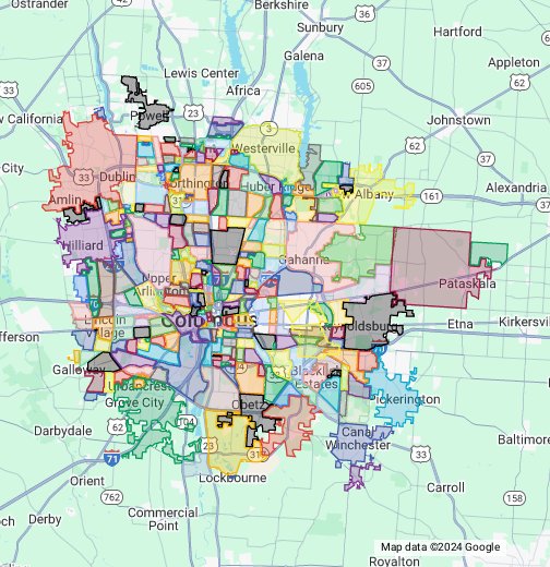 Neighborhoods Of Columbus Google My Maps