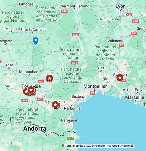 Toulouse Attractions & Restaurants - Google My Maps