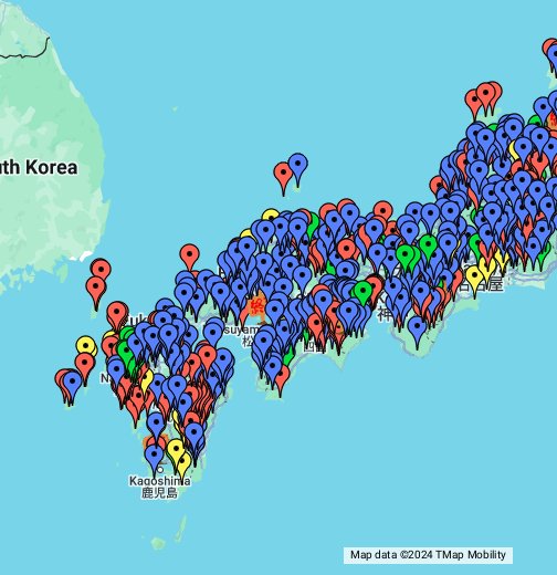 全国ダムカード配布MAP - Google My Maps