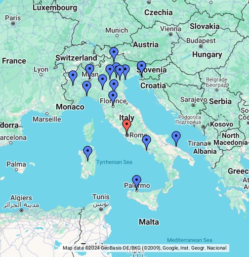 ضبابي اللطف عميد  Italia - Italy -ايطاليـا - Google My Maps