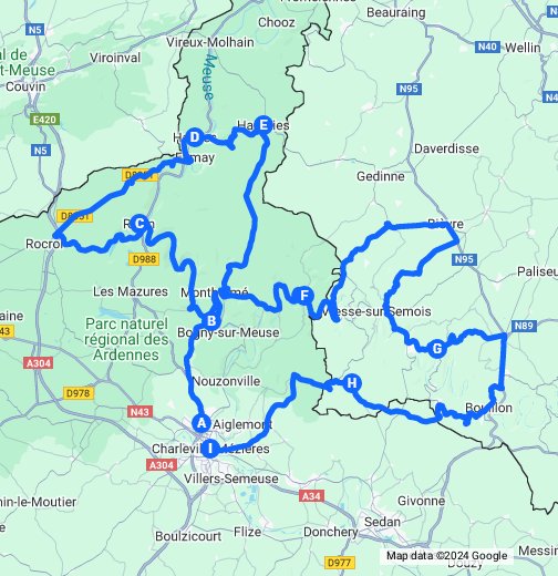 Roadbook Ardennes - Google My Maps