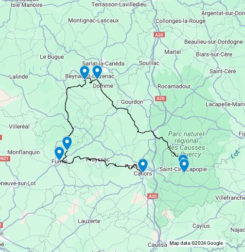 Ruta por el sur de Francia | Cahors - Saint Cirq Lapopie - Google My Maps