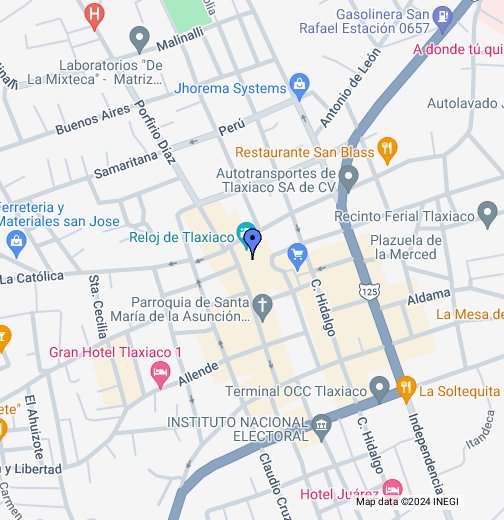Oaxaca Tlaxiaco Portal Corregidora - Google My Maps