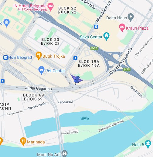 jurija gagarina beograd mapa Berlitz   Novi Beograd   Google My Maps jurija gagarina beograd mapa