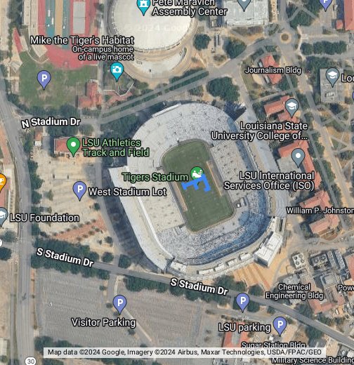 Tiger Stadium Google My Maps