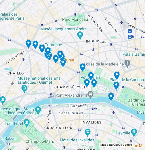 rick steves paris walking tour map